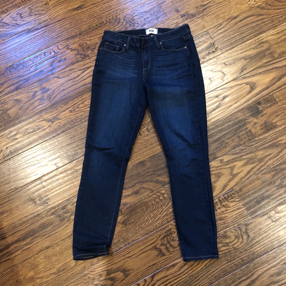 PAIGE Verdugo Ankle Dark Wash Jean